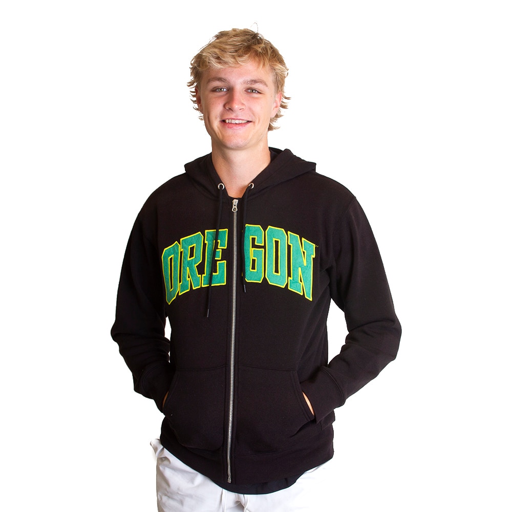 Arched Oregon, Zoozatz, Black, Hoodie, Men, Unisex, 569737